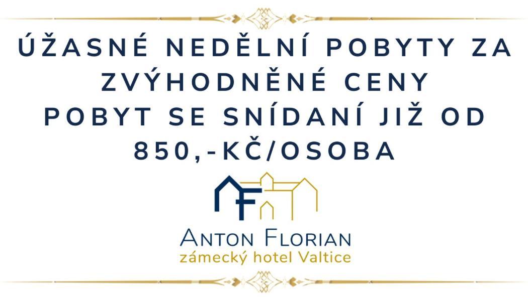Zamecky Hotel Anton Florian Valtice Exterior foto